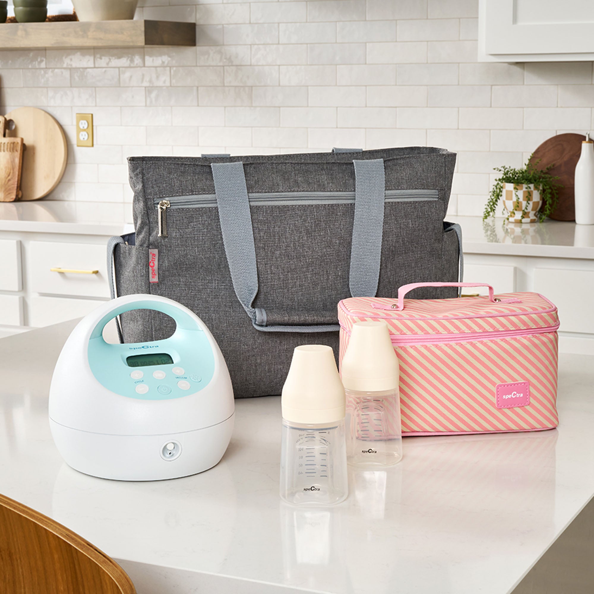 S1 Plus Rechargeable Pump Bundle - Tote & Pink Cooler - Image 2